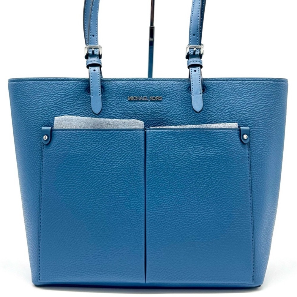 Michael Kors Jet Set Medium Double Pocket Tote Bag Cornflower